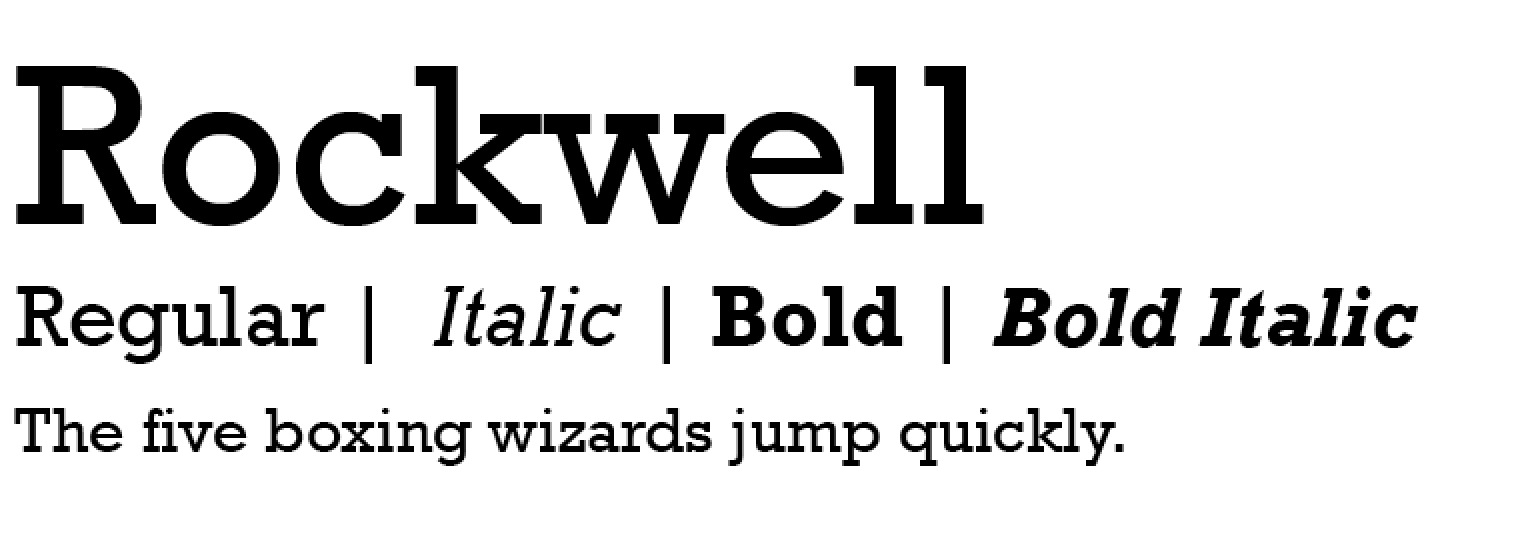 rockwell webfont
